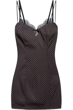 ANIYE BY Abito corto Donna nero/pois rosa