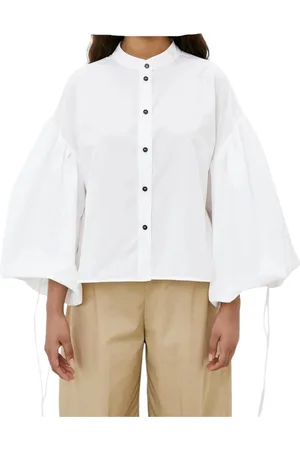 MEIMEIJ Camicia alla coreana Donna con manica palloncino