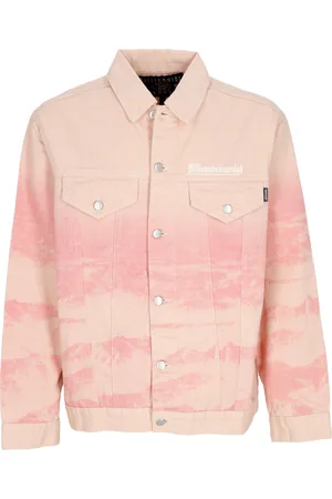 Billionaire Boys Club Giubbotto Jeans Uomo Mountain Print Astro Denim Jacket