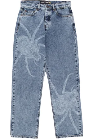 IUTER Jeans Uomo Spider Loose Denim Pants