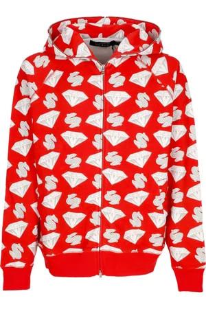 Billionaire Boys Club Felpa Leggera Cappuccio Zip Uomo Diamonds & Dollars Zip-through Hooded