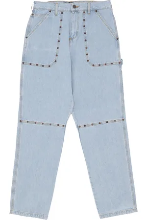 IUTER Jeans Uomo Rivets Fatigue Denim