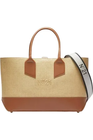 Nº21 Borse a tracolla donna n21 - horizontal shopper raffia
