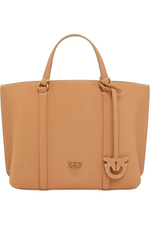 Pinko Borse a mano donna - carrie shopper classic pelle - cammello