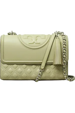 Tory Burch Borse a spalla donna - fleming conevrtible shoulder bag - verde