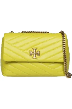 Tory Burch Borse a tracolla donna - kira chevron small convertible shoulder bag - verde