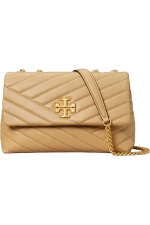 Tory Burch Borse a tracolla donna - kira chevron small shoulder bag - cammello