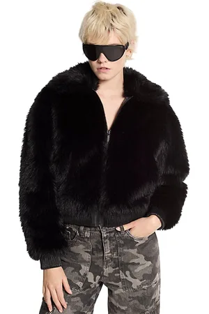 Michael Kors Giacche donna - faux fur bomer jkt - nero