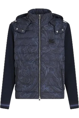 Etro Giacche uomo - mw down jacket travel bimaterial - blu