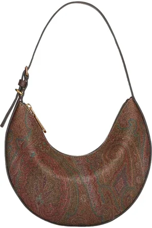 Etro Borse a spalla donna - hobo essental s arnica and leather - marrone