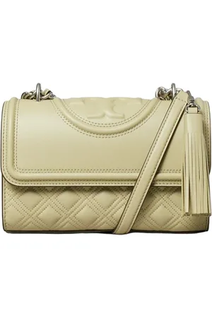 Tory Burch Borse a spalla donna - fleming small convertible shoulder bag - verde