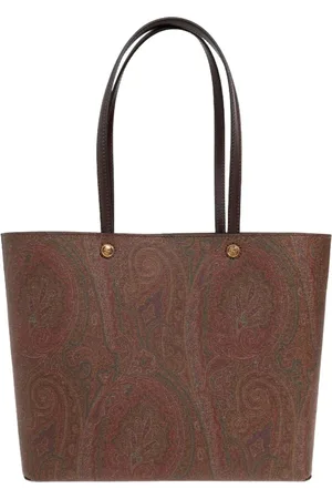 Etro Borse a spalla donna - shopping essential l arnica and leather - marrone