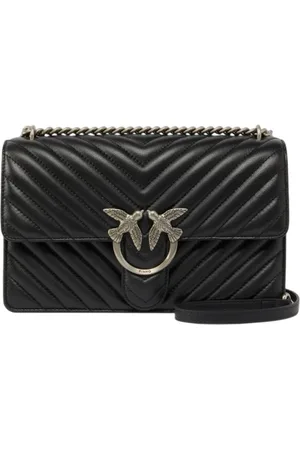 Pinko Borse a spalla donna - love one classic dc sheep - nero