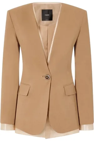 Pinko Giacche donna - gallina giacca lino stretch - marrone