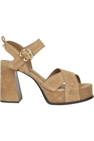 Ash Scarpe con tacco donna - svelours noisette/ariel gold
