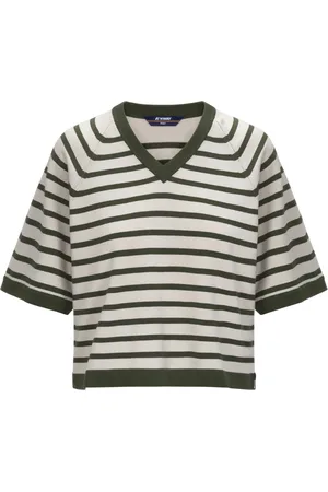 K-Way T-shirt donna - marol stripes - beige