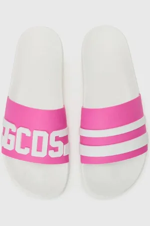 GCDS CIABATTE SLIDERS LOGO CHAIN