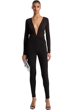 Michael Kors Tute a manica lunga donna - twst frnt mix fb jumpsuit - nero