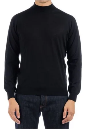 FILIPPO DE LAURENTIIS Maglioni uomo - lupetto ml royal merino - nero