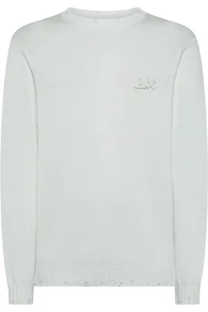 sun68 Maglioni donna - sweater vintage broken - bianco