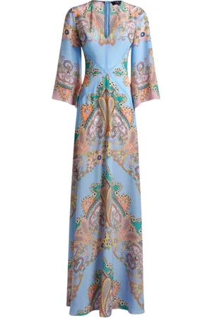 Etro Vestiti casual donna - long dress woman - celeste