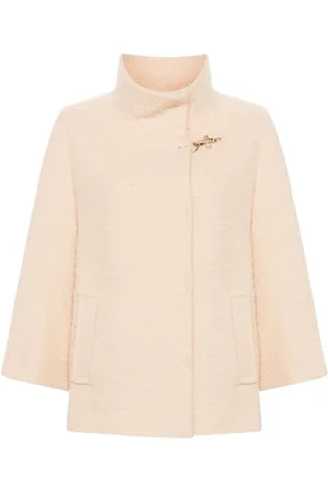 FAY Cappotti donna - cappa in lana - panna