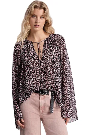 Michael Kors Canotte e top donna - floral v neck top - rosa
