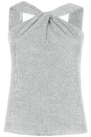 D.EXTERIOR Canotte e top donna d.exterior - lux top nodo - argento