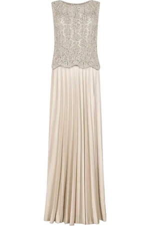 D.EXTERIOR Vestiti casual donna d.exterior - pizzo cristalli abito plisse