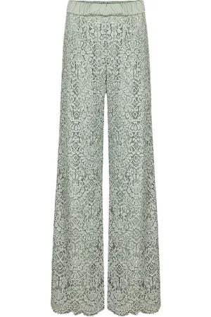 D.EXTERIOR Pantaloni donna d.exterior - pizzo dentelle pantalone - verde