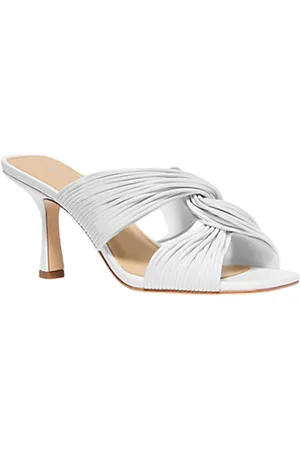 Michael Kors Scarpe con tacco donna - alessia mule sandal - bianco