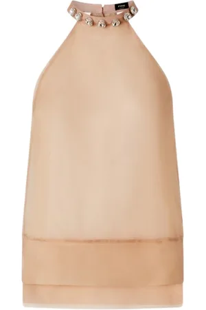 Pinko Canotte e top donna - mignattino top organza - rosa