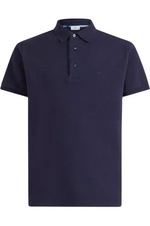 Etro Polo uomo - polo roma printed details - blu