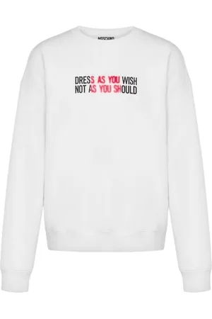 Moschino Felpe senza cappuccio uomo - felpa - bianco