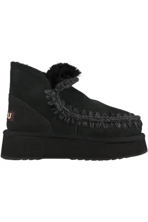 Mou Stivali donna - mini eskimo platform boot - nero