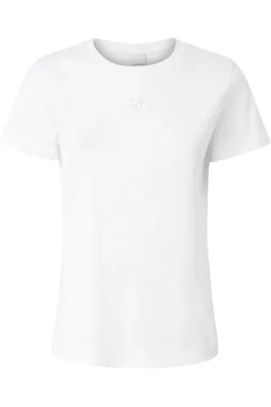 Pinko T-shirt donna - bussolotto t-shirt jersey - bianco