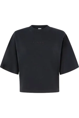 Pinko T-shirt donna - miamey t-shirt jersey ricamo - nero