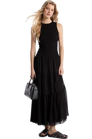 Michael Kors Vestiti casual donna - smocked tank dress - nero