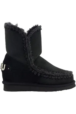Mou Stivali donna - inner wedgesh big metal logo - nero