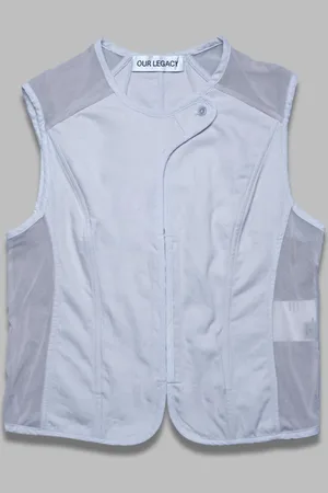OUR LEGACY Corset vest dust bunny distrupted sateen