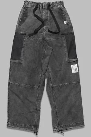 Maison Mihara Yasuhiro Cotton satin cargo trousers