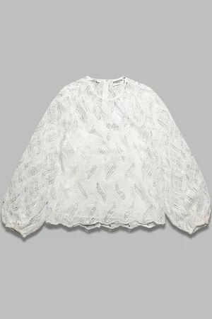 Essentiel Antwerp Hanover lace top - shell: 100% polyester undertop: 100% viscose rhinestones: 100% glass made in china