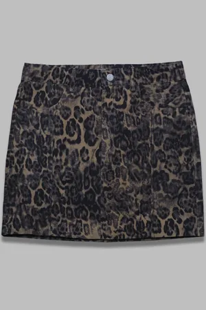 Gestuz Gz leane mw skirt - leopard print leather
