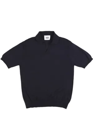 ALPHA STUDIO Polo V. M/m Cotton Crepe AU-5021B 1043 BLU