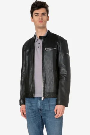 Peuterey Biker In Morbida Pelle SAGUARO WS 04 215 BL