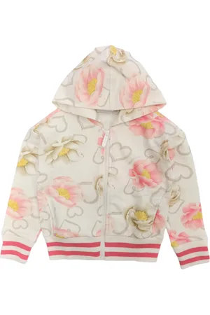 MONNALISA Felpa Aperta Fiori 0002 Stampa Anemoni 19B800 2018