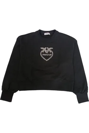 Pinko Felpa Nera Logo Argento S4PIJGSW057