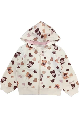 MONNALISA Felpa Panna 0029 Con Orsetti E Cuori 39B802 2071