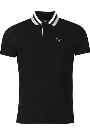 Barbour Pique Con Collo 3 Colori Nero Bco Grigio MML1069 BK31 NERO