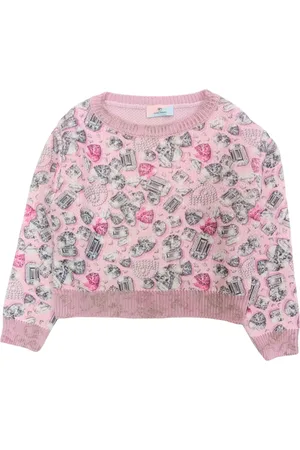 Chiara Ferragni Maglione Lana 090f A Fantasia Rosa 59B606 2053